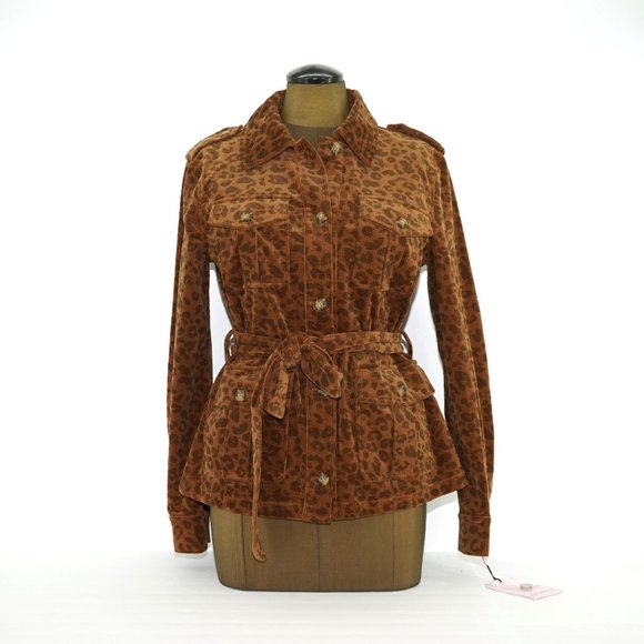 Anthropologie Avec Les Filles Leopard Corduroy Shirt Jacket - Picture 4 of 12